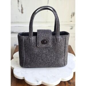 Coach 8189 Vintage Japan Exclusive Wool Felt Mini Tote Bag Rare